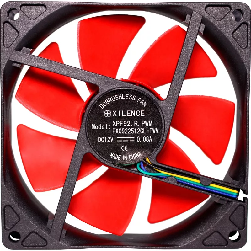 Ventoinha para caixa Xilence XF041 92 mm vermelha PWM
