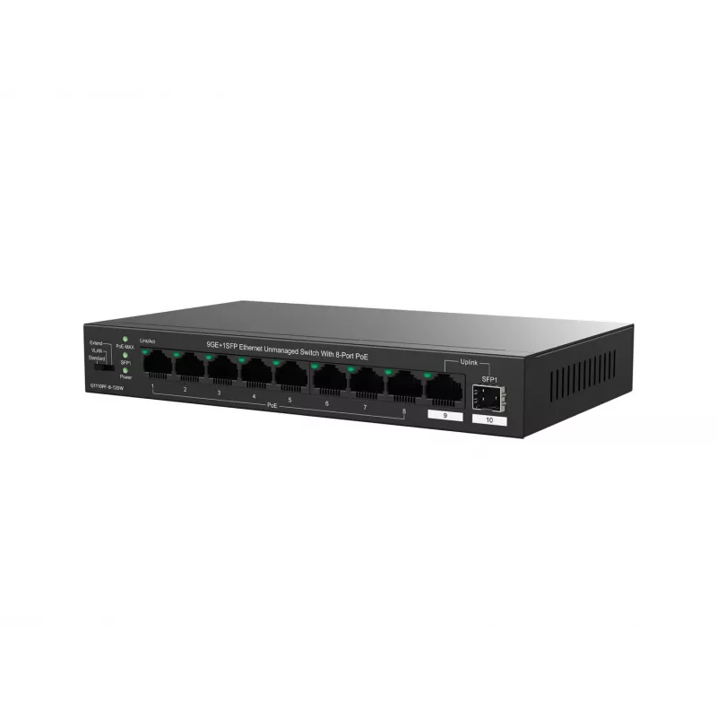 Switch não gerido Tenda TEG1110PF-8-120W Gigabit Ethernet PoE 9 portas