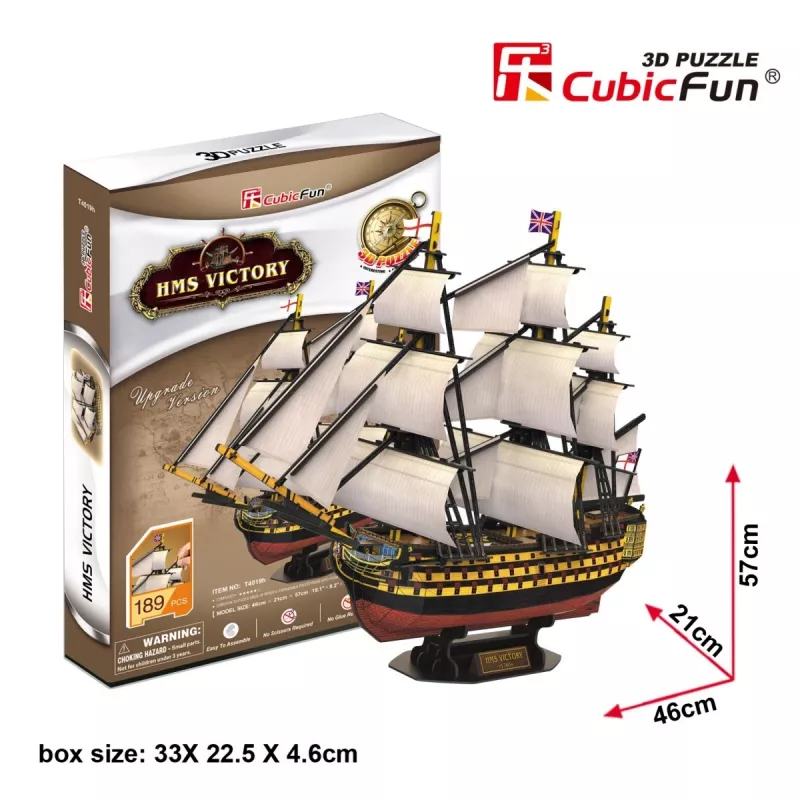 Puzzle 3D CubicFun HMS Victory