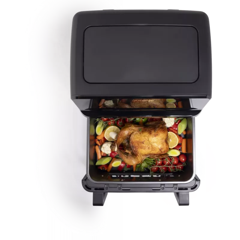 Fritadeira de ar quente Gorenje | AF2700BP | potência 2700 W | capacidade 9 L | preta