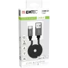 Cabo USB Emtec ECCHAT700TCU3 1,2 m USB 3.2 Gen 2 preto