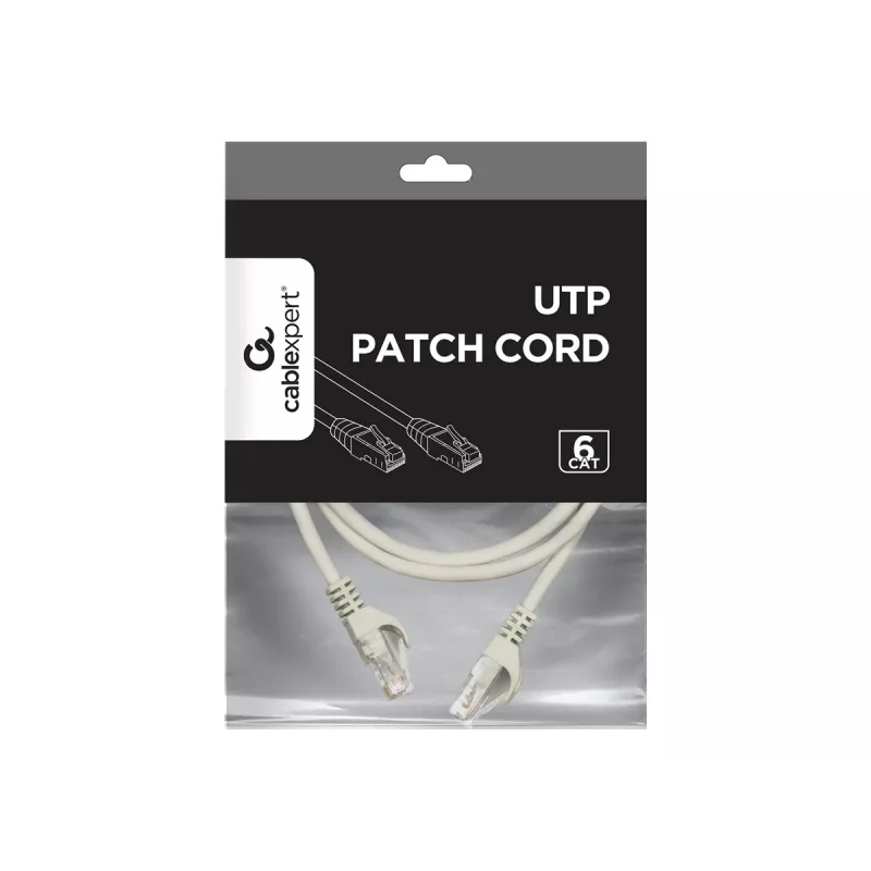 Cabo de rede Gembird PP6U-2M cinzento Cat6 U/UTP (UTP)