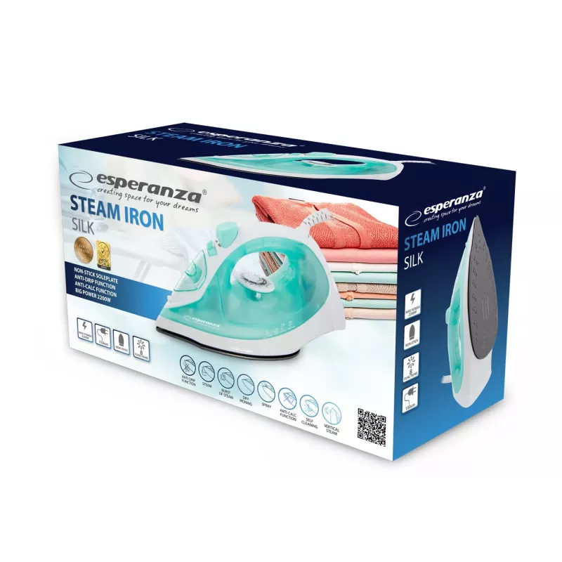 Ferro de engomar Esperanza SILK EHI005 2200W branco
