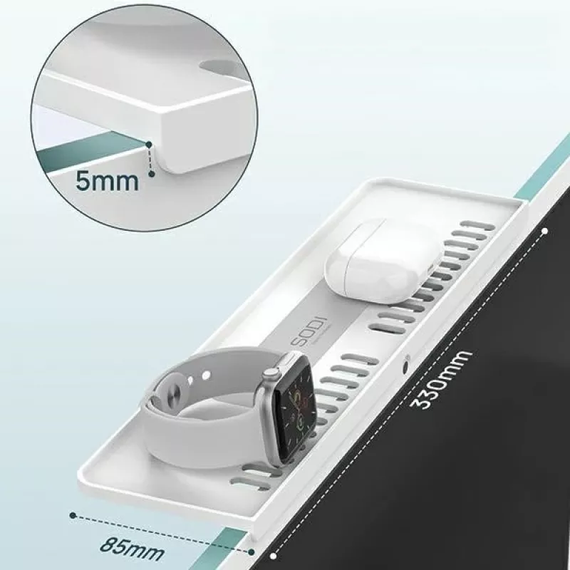 Suporte de arrumação para iMac 312 branco