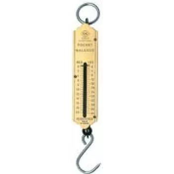 Balança de mola mecânica c.k tools T6202 025 – alcance 0–12,5 kg, divisão 0,5 kg, escala em latão, preto