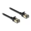 Cabo de rede DeLOCK RJ45 Cat.8.1 F/FTP fino Pro 5 m preto