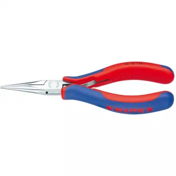 Alicate de pinça para eletrónica Knipex comprimento total 145 mm formato de maxilas plano e redondo 6 punho multicomponente