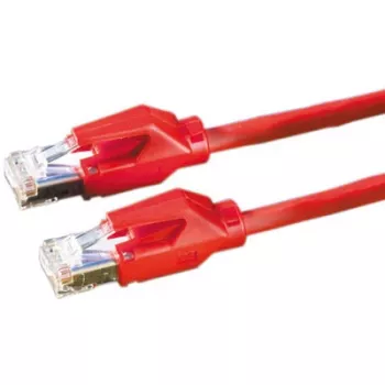 Cabo patch DRAKA Cat.6 Classe E S/FTP UC900 TM21 LSOH vermelho 5m