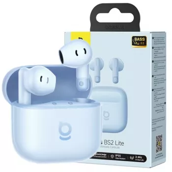 Auscultadores intra-auriculares sem fios Baseus Bass BS2 Lite TWS – azul