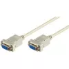 Wentronic Goobay cabo de ligação D-SUB null modem, cinzento, 2 m - conector fêmea D-SUB/RS-232 (9 pinos) > conector fêmea D-SUB/RS-232 (9 pinos) (68484)