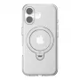 Capa protetora transparente Torras Ostand Spin para iPhone 16 – transparente, ajuste fino