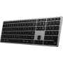 Teclado Satechi SLIM X3 Bluetooth QWERTZ Alemão Preto - Cinzento (ST-BTSX3M-DE)