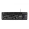 Teclado Gembird KB-U-103-RU Escritório USB QWERTY Inglês Russo Preto