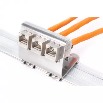 Adaptador Digitus AN-25183 para 3x módulo Keystone aço inoxidável