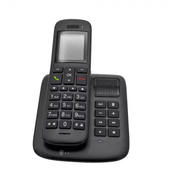 Telefone DECT Telekom Sinus A 32 com identificação de chamadas ebony