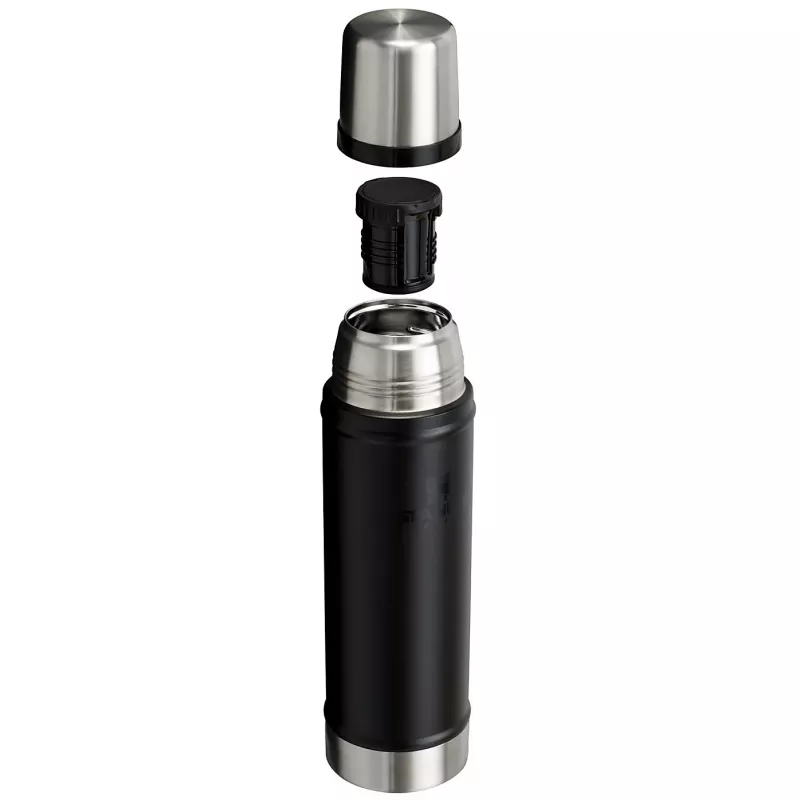 Garrafa térmica STANLEY The Legendary Classic 0,6 l, preta, garrafa com isolamento a vácuo