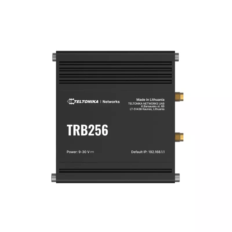 Router LTE M1/NB-IoT | TRB256 | 10/100 Mbit/s | Ethernet LAN (RJ-45) 1 porta | Suporte Mesh Não | MU-MiMO Não | 4G