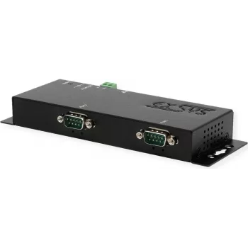 Servidor de dispositivos série Exsys EX-6112-2 — Ethernet para 2×RS-232, alimentação 12 V/3 A
