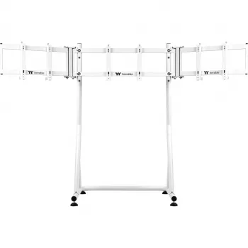 Suporte triplo para monitor Snow, para cockpit de simulador de corridas GR500, suporte de monitor branco, para monitores 32 - 55