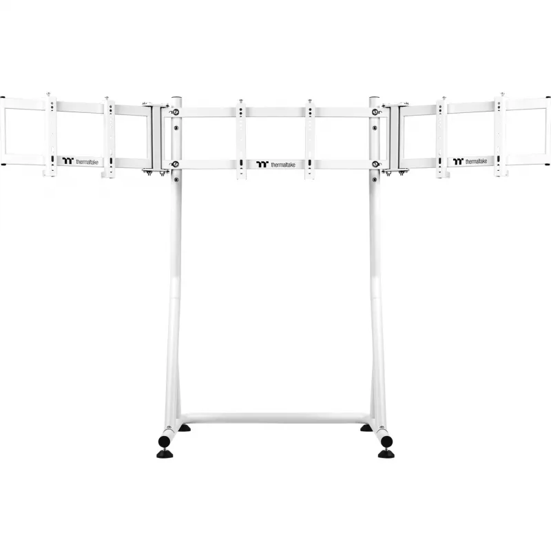 Suporte triplo para monitor Snow, para cockpit de simulador de corridas GR500, suporte de monitor branco, para monitores 32 - 55