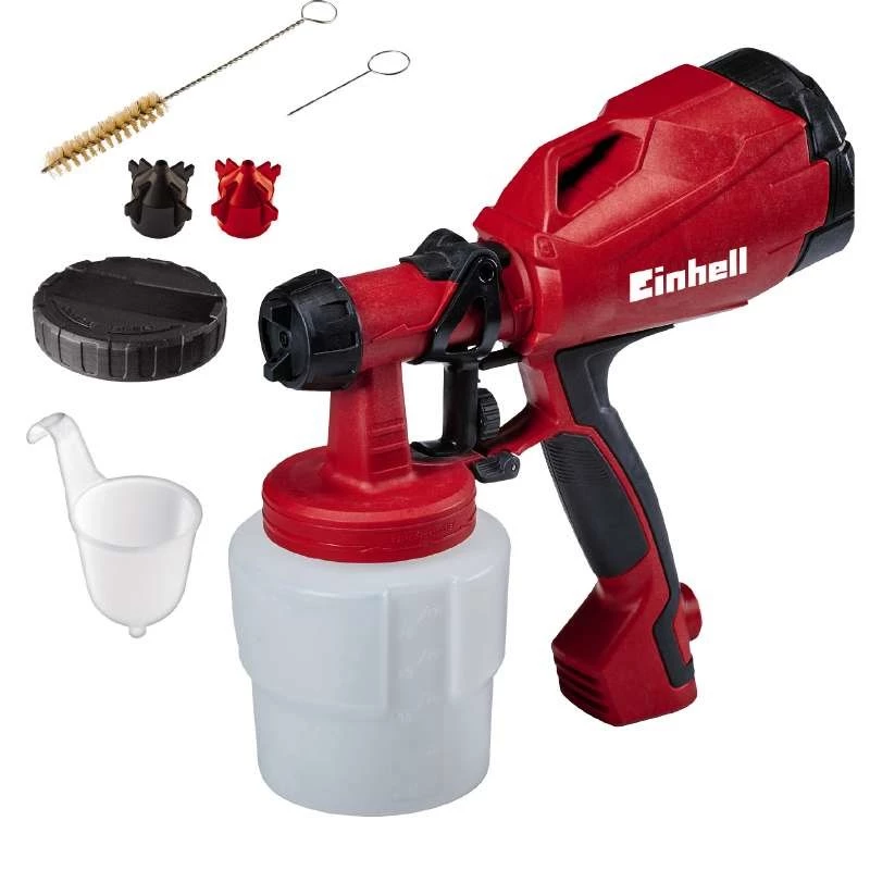 Einhell TC-SY 400 P 4260005 sistema de pulverização de tinta, 400 W, depósito de 0,8 l, vermelho/preto