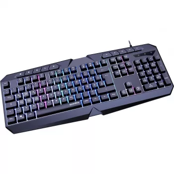 Teclado SPEEDLINK LUDICIUM Gaming USB QWERTZ alemão preto