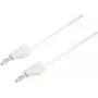 Cabo de teste VOLTCRAFT [ficha 4 mm - ficha 4 mm] 1,5 m branco MSB-300 (MSB-300-1.5-WS)