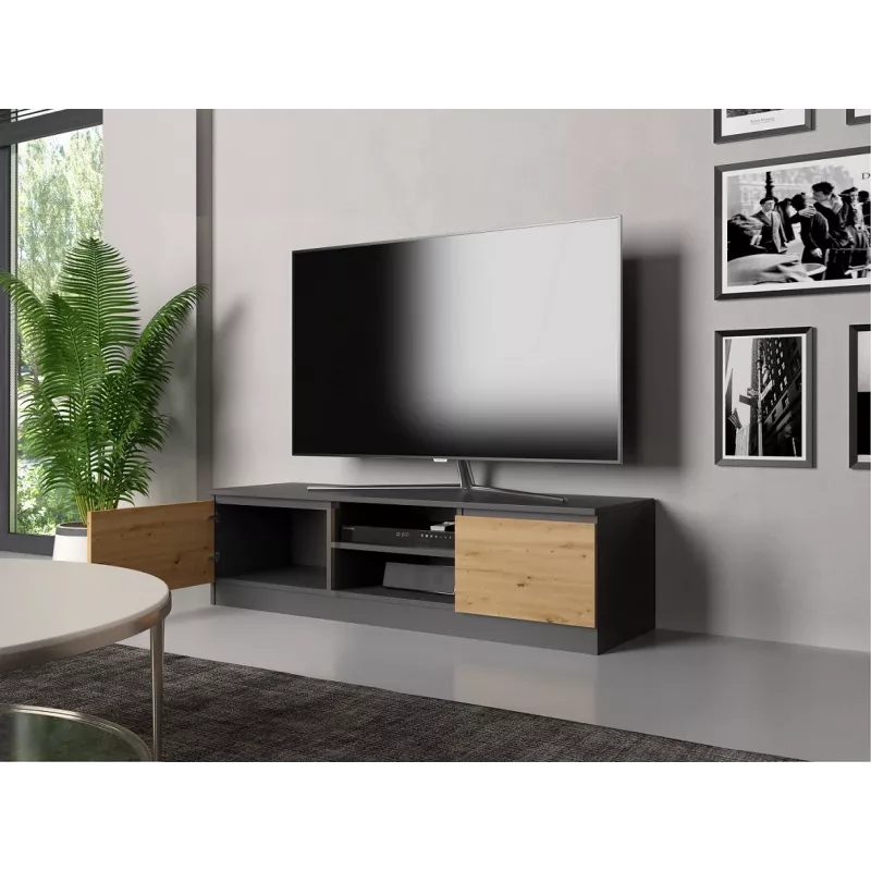 Móvel de TV Topeshop RTV 140 ANTR/ARTIS com 2 prateleiras