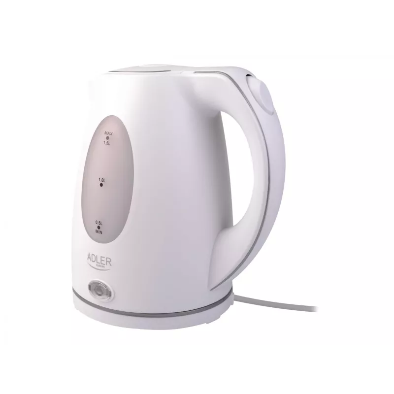 Adler | Chaleira elétrica | AD 1207 | Standard | 2000 W | 1,5 L | Plástico | Base rotativa 360° | Branco