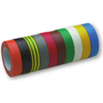 Fita isoladora elétrica cimco 160000, PVC, 15 mm x 10 m, várias cores, interior/exterior