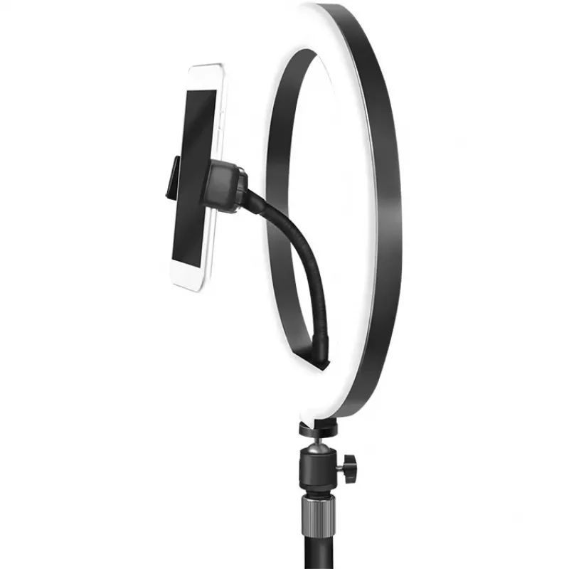 LogiLink Tripé com anel de luz para smartphone com disparador remoto para smartphones de 10,16 cm - 17,78 cm (4 - 17,80cm (7)), - 1 unidade (AA0152)