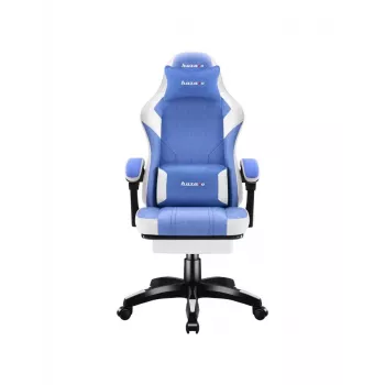 Cadeira gaming huzaro Force 3.7 azul — design ergonómico, altura ajustável