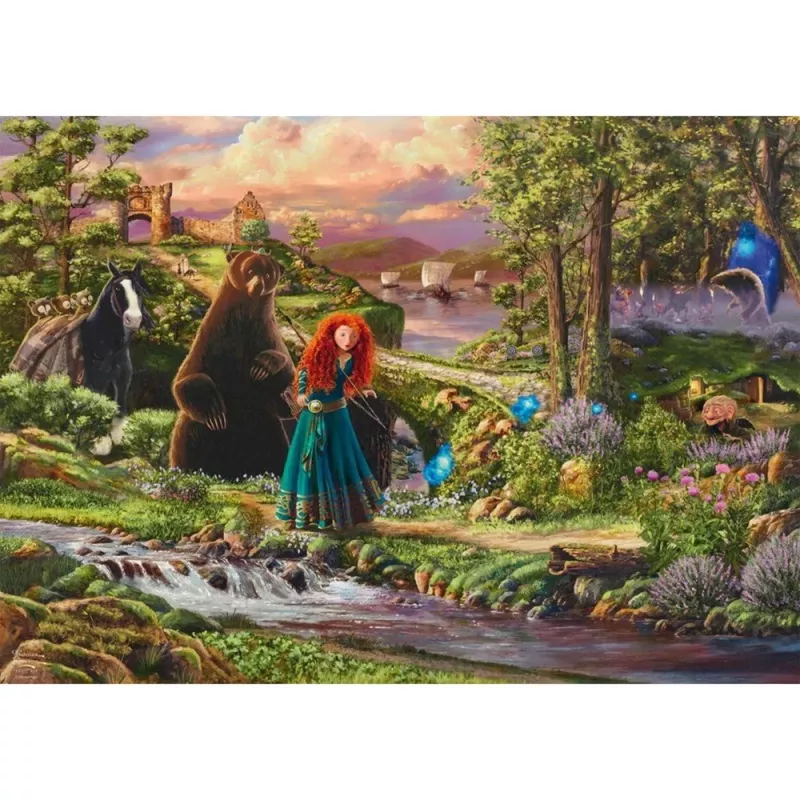 Thomas Kinkade Studios: Disney Dreams Collection - Brave, Merida Legende der Highlands, puzzle 1000 peças