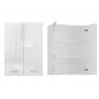Armário de arrumação de casa de banho Topeshop POLA MINI DD branco brilhante branco