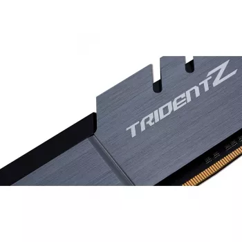 DIMM 32 GB DDR4-3200 (2x 16 GB) Dual-Kit, memória prateada/preta, F4-3200C16D-32GTZSK, Trident Z, INTEL XMP