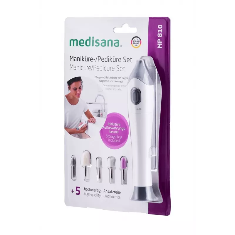 Medisana MP 810 Aparelho de Manicure e Pedicure, Branco