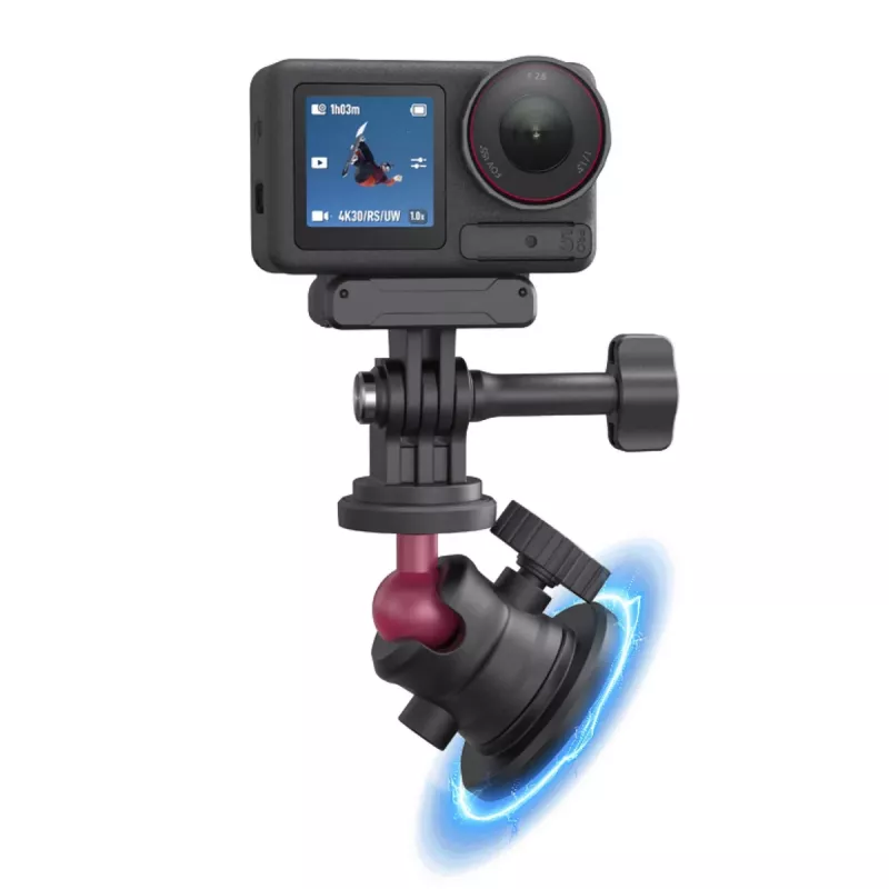 Suporte magnético Telesin para câmara de ação S7-JBK-12 – base magnética de troca rápida para action cams