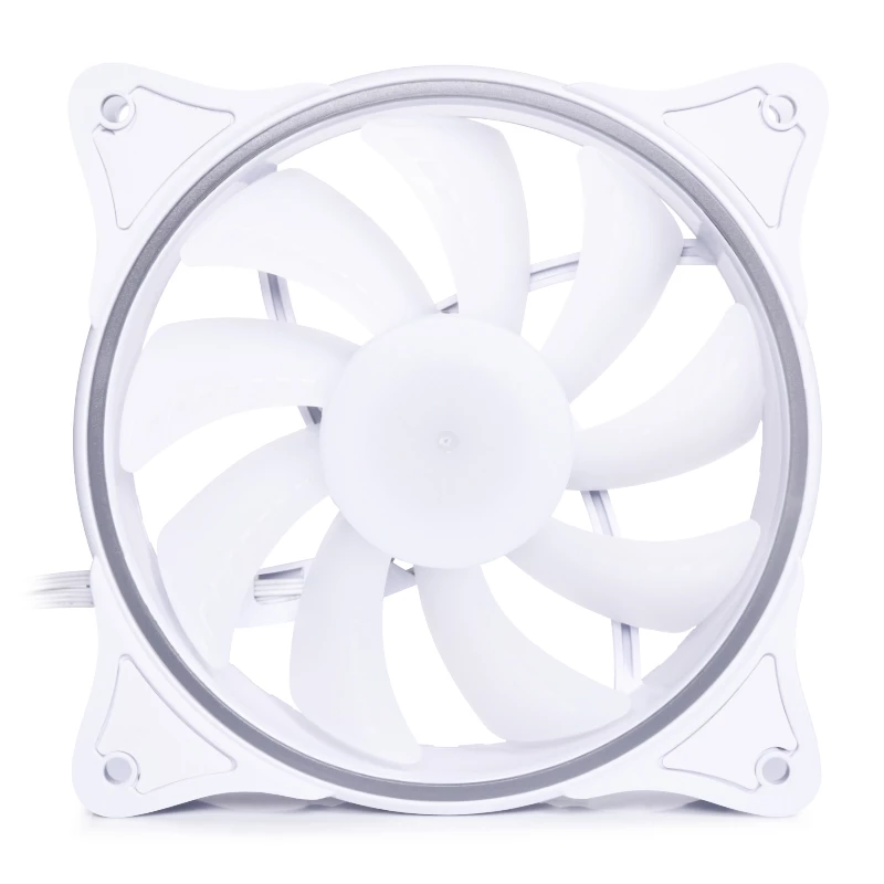 Alphacool Rise Aurora 24850 ventoinha de caixa PWM de 120 mm, 120x120x25 mm, branco