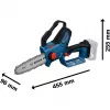 Motosserra de poda sem fio GKE 18V-20 Professional solo, 18 volts, motosserra azul, sem bateria e carregador