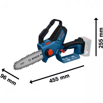Motosserra de poda sem fio GKE 18V-20 Professional solo, 18 volts, motosserra azul, sem bateria e carregador