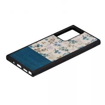 Capa para telemóvel Man and Wood para Samsung Galaxy Note 20 Ultra — flor azul sobre preto