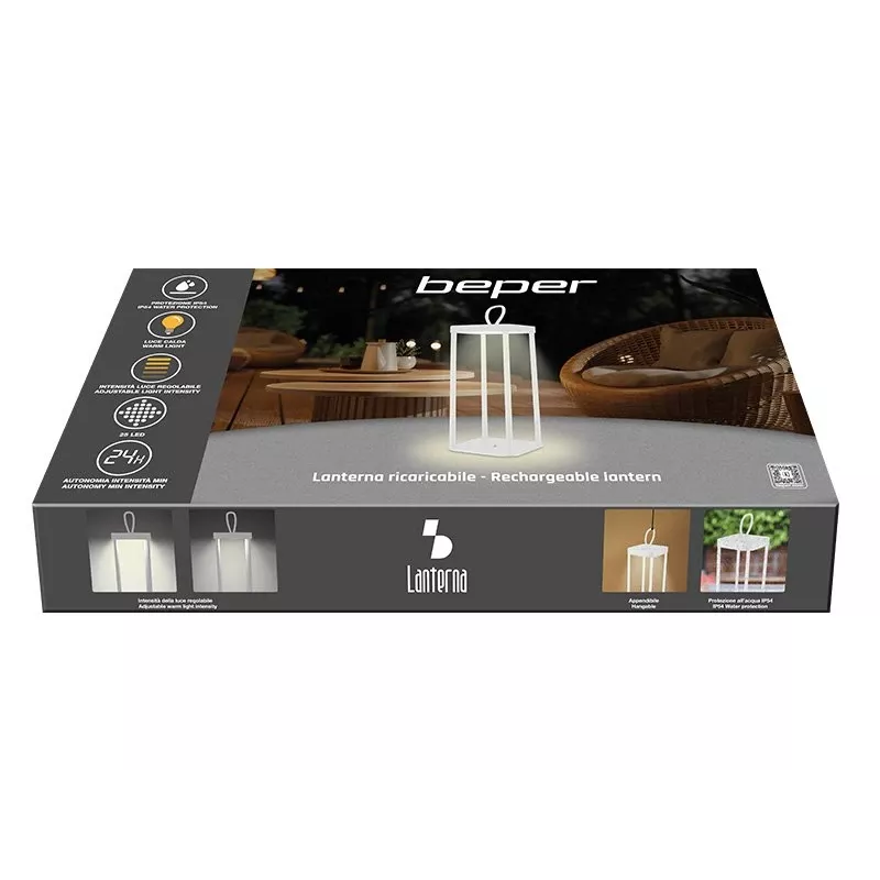 Lanterna recarregável Beper P207ILI101 — lanterna LED portátil branca, a pilhas