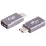 ShiverPeaks BS13-60004 adaptador USB 4.0, USB-C macho para USB-C fêmea, metálico