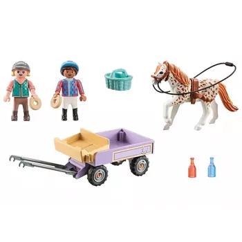 Playmobil 71496 Horses of Waterfall: carruagem de pónei