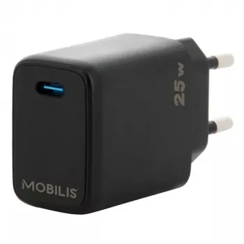 Carregador universal para dispositivos móveis Mobilis 001380 preto AC carregamento rápido