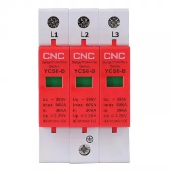 Dispositivo de proteção contra sobretensões HiSmart NV821709 3 polos, 30–60 kA, 385 VAC