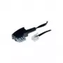 Cabo S/CONN 6m TAE-N – RJ 11 preto transparente ShiverPeaks