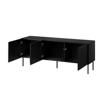 Móvel RTV SIENA 150.5x40x60 preto mate
