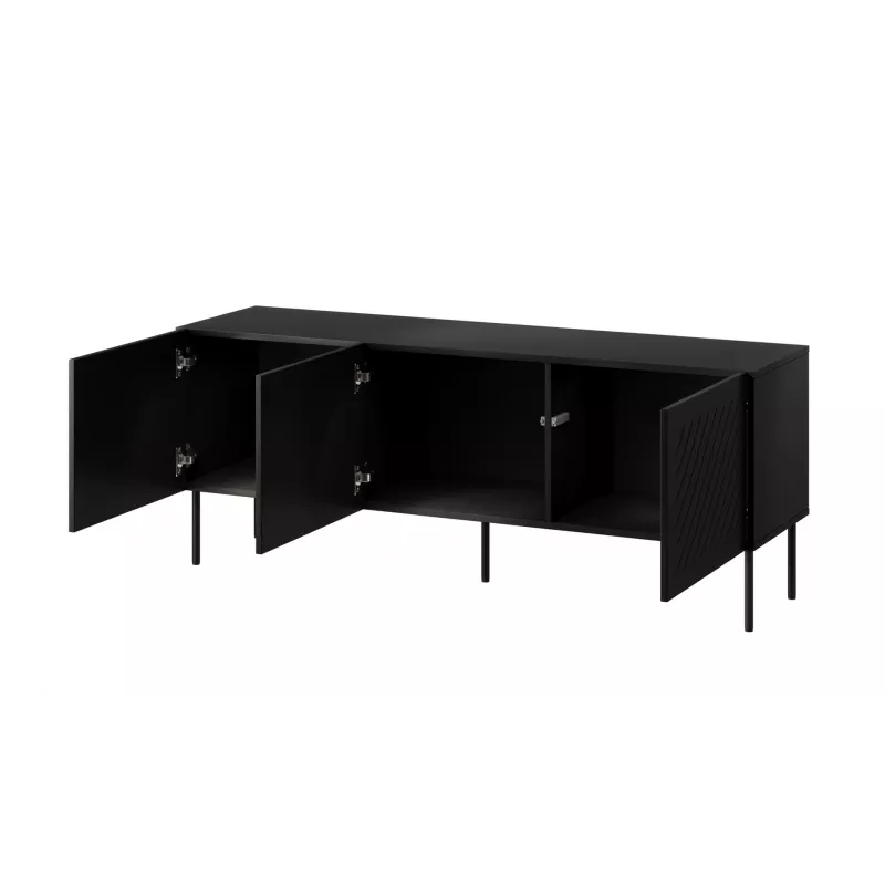Móvel RTV SIENA 150.5x40x60 preto mate