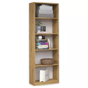Estante Top R40 ARTISAN, carvalho, 5 prateleiras, 400×300×1820 mm, estrutura em aglomerado